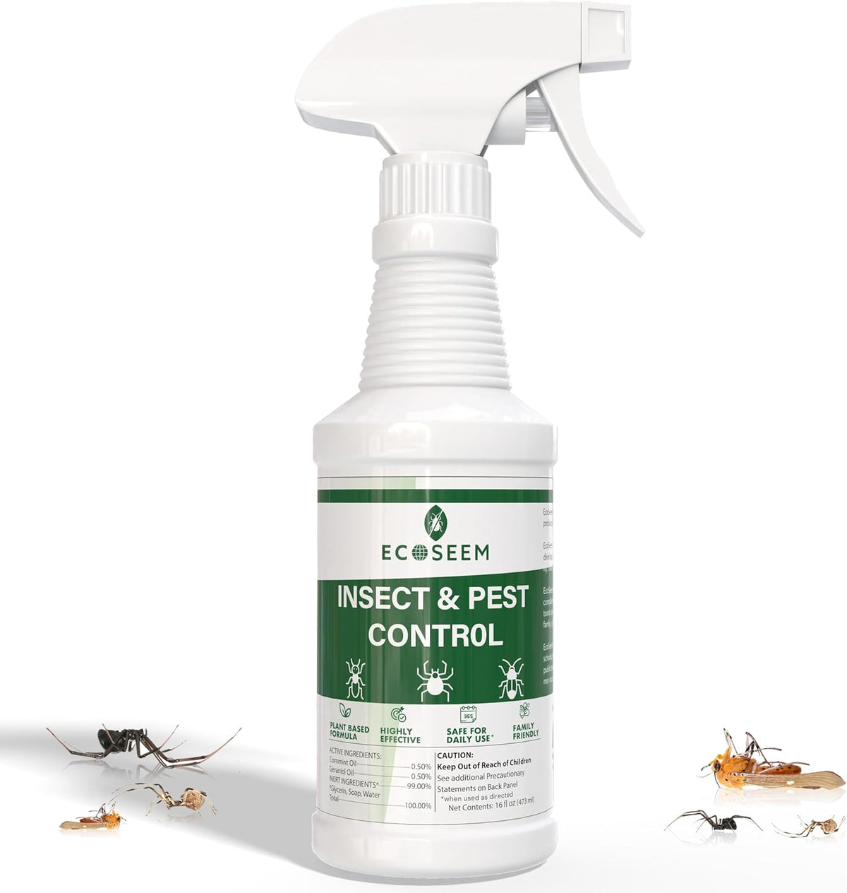 Insect & Pest Control Spray – Natural Essential - Bug Killer & Insect Repellent, Kills Ant