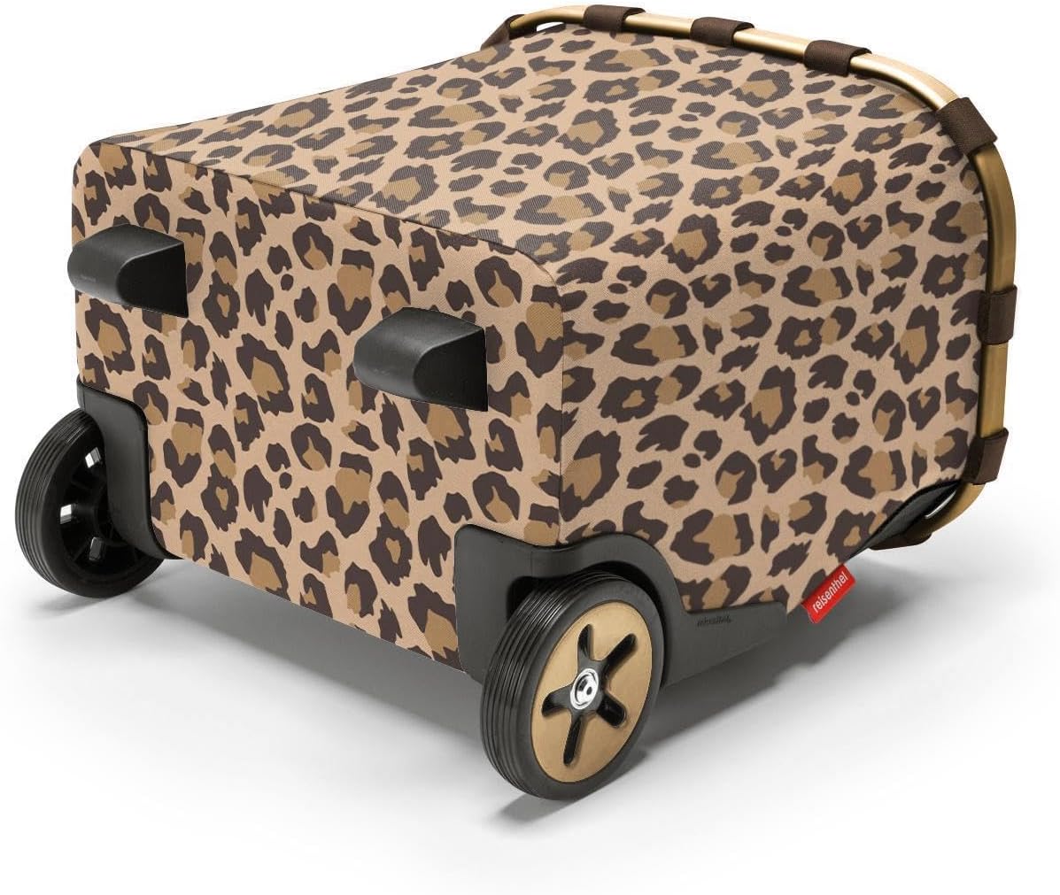 reisenthel carrycruiser Frame Leo Macchiato - Portable Shopping Trolley with Sturdy Aluminum Frame