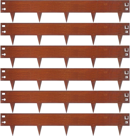 42 Inch Cor-Ten Steel Landscape Edging, 9.4 Inch Hammer in Landscape Edging,Garden Edging Border