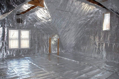 Super Shield Highly Reflective Aluminum Mylar Film Insulation Roll (Solid) for Saunas, Grow Rooms
