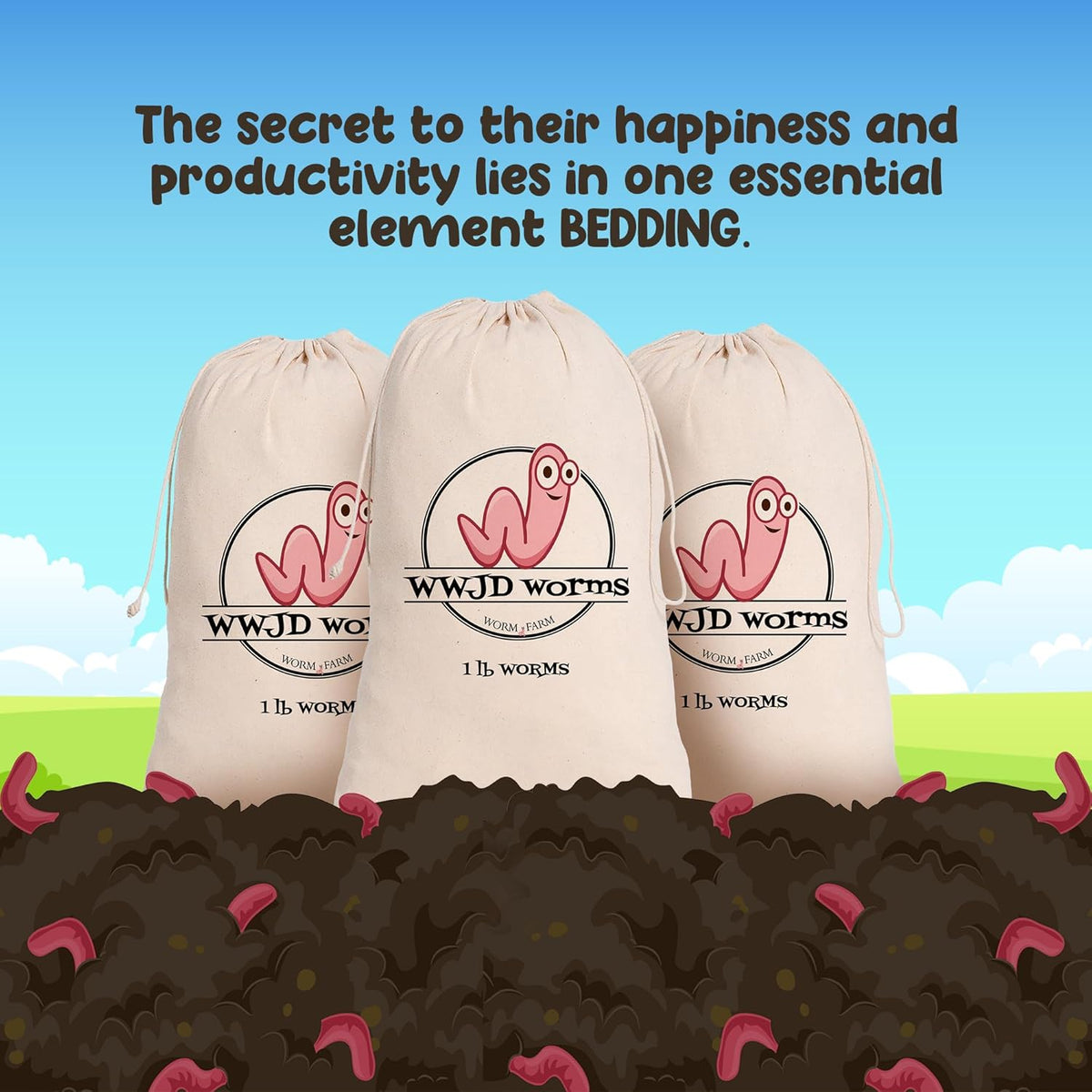 Red Wigglers Composting Worms - 2lb Red Worms for Composting Bin, for Plants or Gardening, Compost