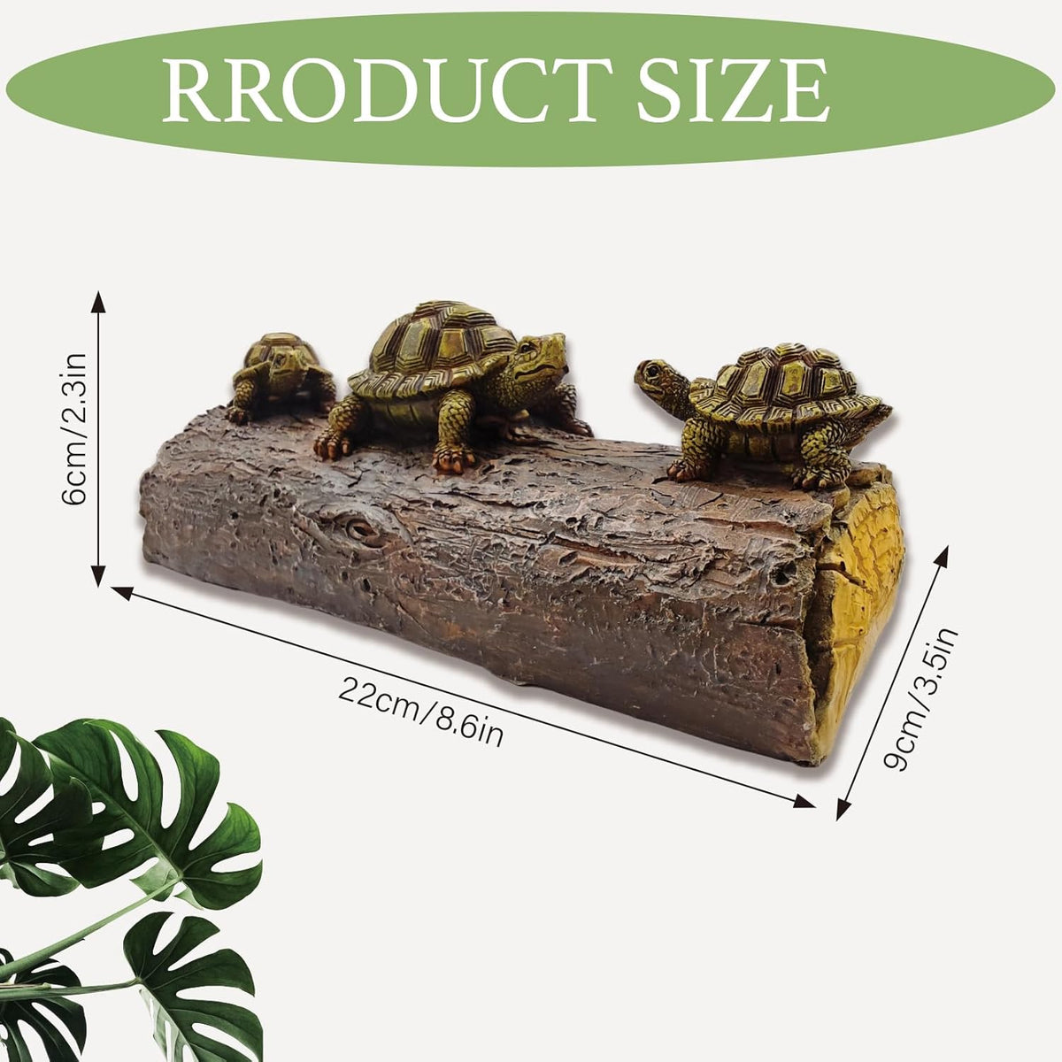 Green Resin Turtle Float Pond Decor, Realistic Floating Decor for Outdoor Ponds, Decorative Animal