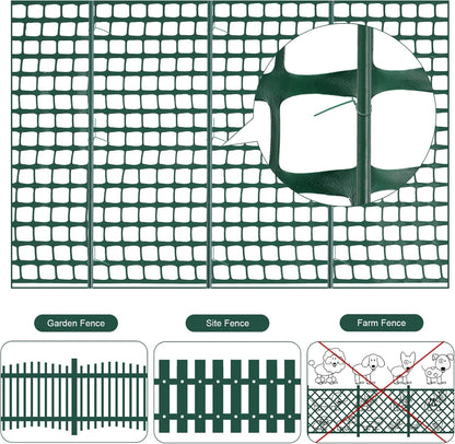Plastic Garden Fencing Roll Safety Construction Barrier Outdoor Snow Mesh Fence Garden Netting, 1.2