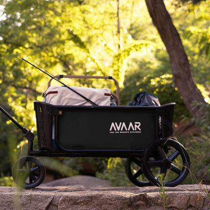 400lbs Large Capacity Collapsible Wagon Cart,Folding Utility Heavy Duty,All Terrain Big Wheels for