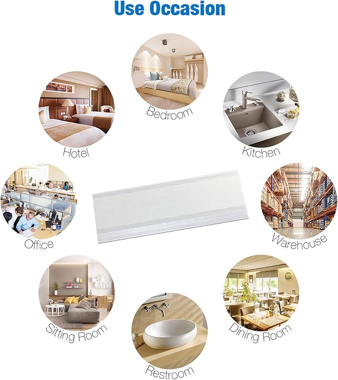Faicuk 20-Pack Clear Window Fly Traps Sticky Flys Strip for Indoor Houseflies Nontoxic and