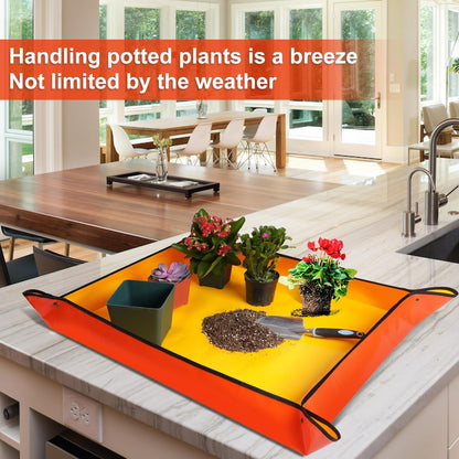 3 Pcs 39.5"X31.5" Large Repotting Mat for House Plants Transplanting and Soil Mix Control