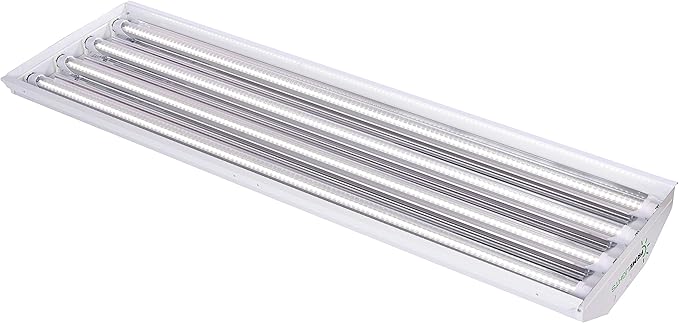 PrimeLights 4 Lamp Bulb High Bay T8 LED HighBay Utility Shop Garage Warehouse Light Fixture 11,000