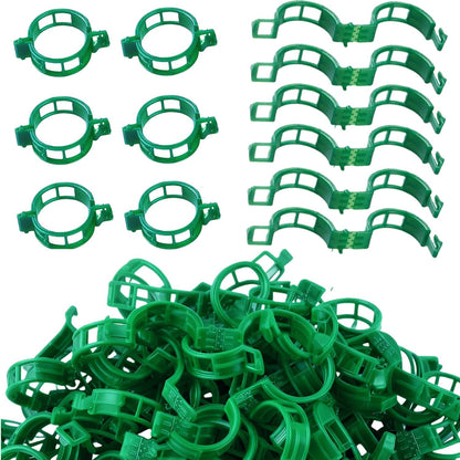 CACERIAWM Plant Support Clips, 100 Pcs Tomato Clips, Plastic Trellis Clips, Grape Vine Tomato Vine