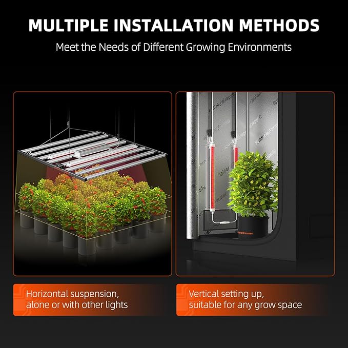 Spider Farmer LED Plant Grow Light GlowR80, 3.2ft Deep Red Supplemental Lighting Bar for Indoor