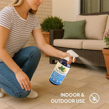 Spider Defense – Natural Spider Repellent Indoor & Outdoor, Peppermint Oil Spray for Home, Cabins
