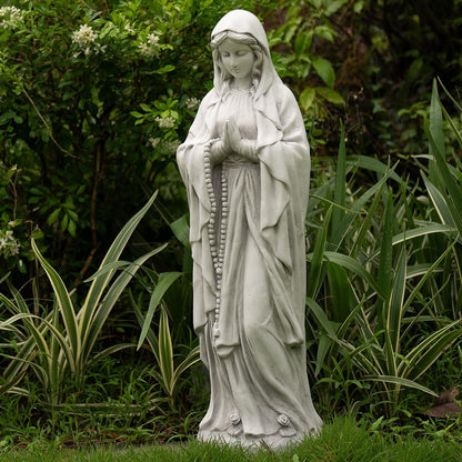 Outdoor Virgin Mary Statue, Large Garden Sculptures for Outside, Tall Praying Mother Religious