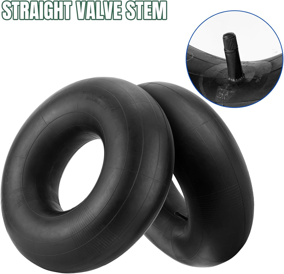 20x8.00-8 Inner Tube 20x10-8, 20x8-8, 20x10.00-8 Replacement Tire Tubes with Straight Valve Stem
