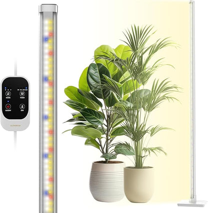 GLOWRIUM Grow Lights for Indoor Plants, 36W Vertical Plant Grow Lights with Auto-Timer, Full