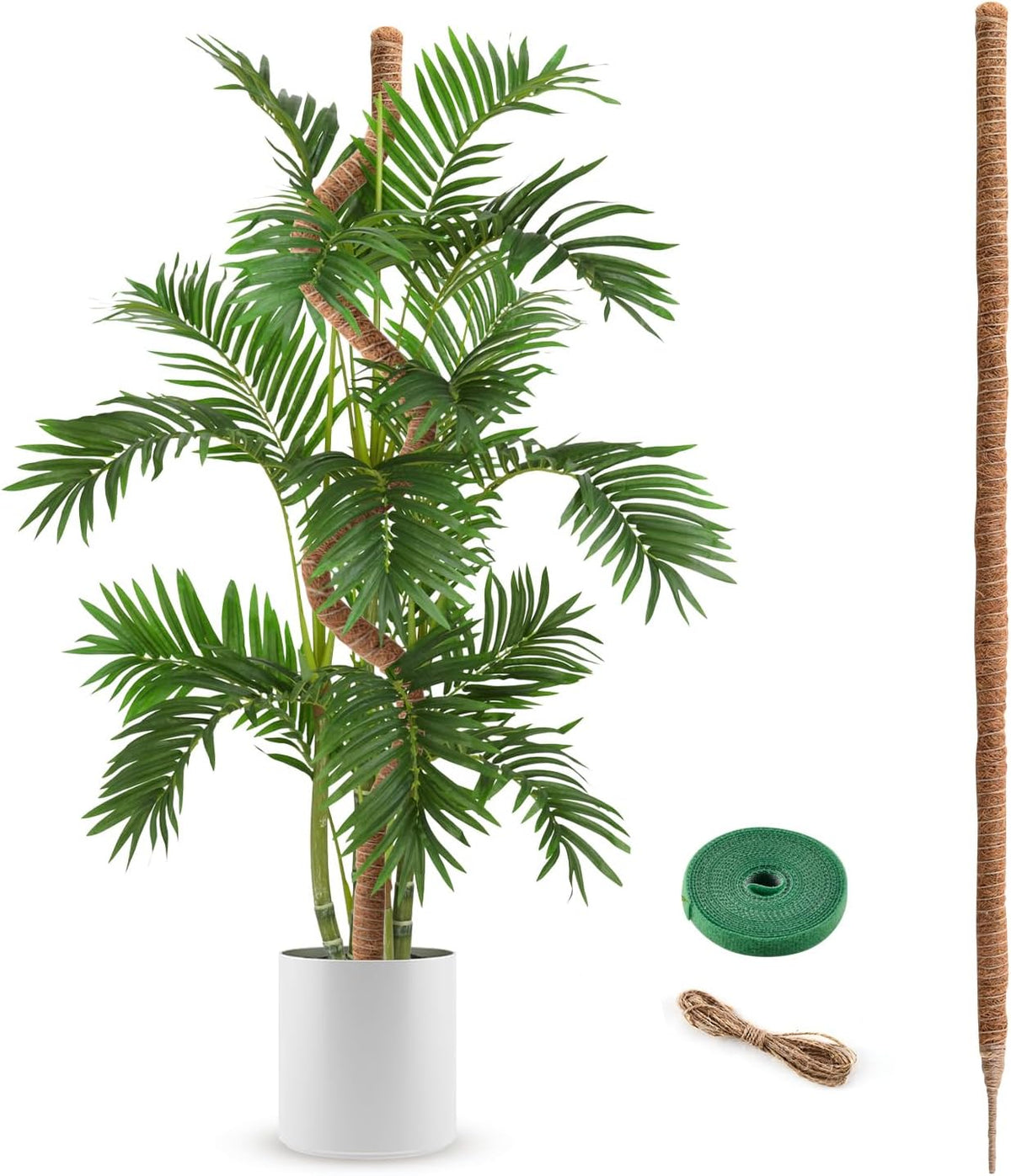 Moss Pole, 63 Inch Bendable Moss Pole for Plants Monstera, Moss Poles for Climbing Plants, Handmade