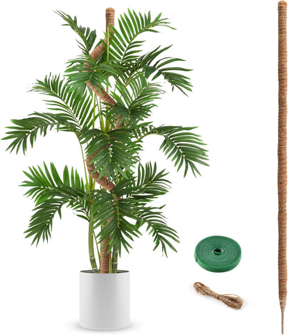 Moss Pole, 63 Inch Bendable Moss Pole for Plants Monstera, Moss Poles for Climbing Plants, Handmade