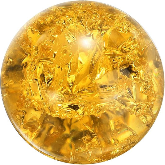 uxcell 30mm/1.2" Crystal Sphere Ball Ice Cracked Glass Solid Decorative Sphere Crystal Ball Prop