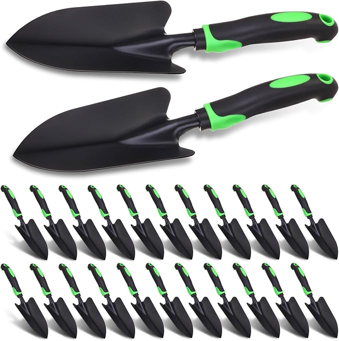 12 Pcs Garden Shovel Aluminum Alloy Heavy Duty Trowel Garden Tool Small Shovels for Digging Metal