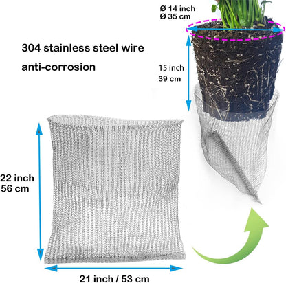 5pcs 10 Gallon Gopher and Vole Wire Baskets Protect Plants, Trees, Flowers and Bulbs from Voles
