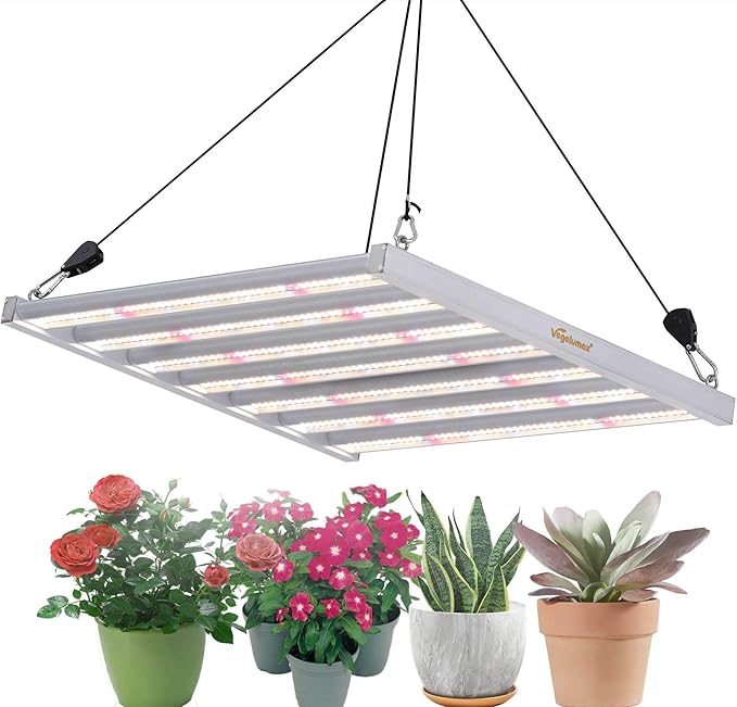300Watt LED Grow Lamp UV IR Full Spectrum 4x4 5x5ft Coverage Grow Light Bar with 1092pcs Diodes 7