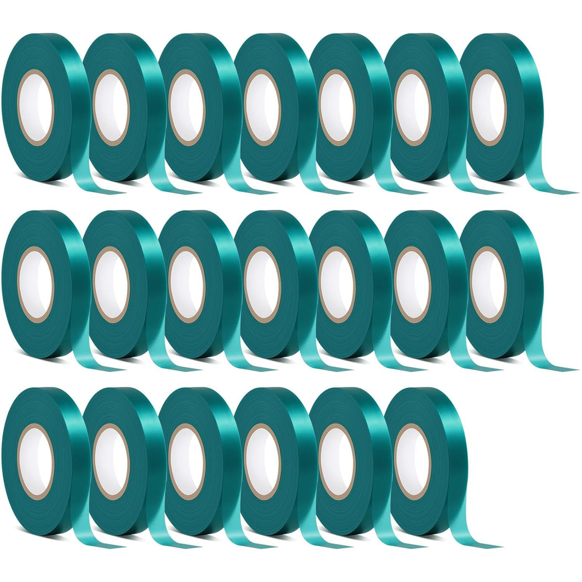 20 Pack Total 2700 Feet Stretch Tie Tape Roll 1/2" Garden Tape Sturdy Garden Plant Ties Green Vinyl