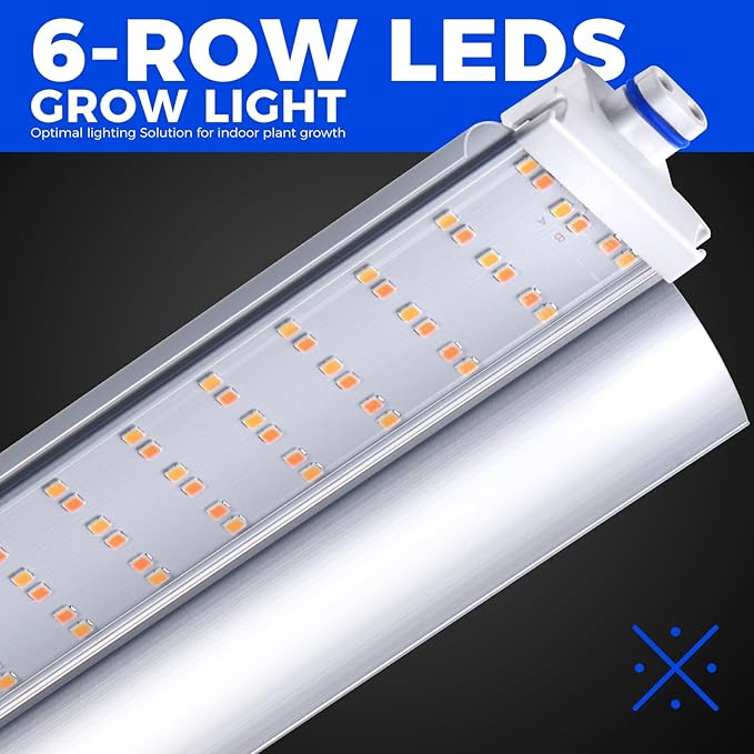 Barrina CX2Z Greenhouse with Grow Light for Indoor Plant & Seedlings, 6-Tier Plant Shelf with 2FT