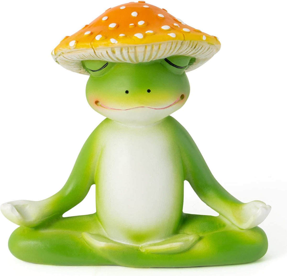 Meditation Frog Resin Statue - Yoga Meditation Frog Statue for Desk Living Room Resin Figurine for