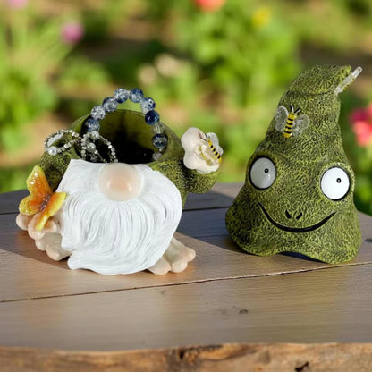 Key Hider Outdoor Garden Gnomes Statue Hide A Key Outside Gnome Figurine Decor For Yard Lawn Hidden