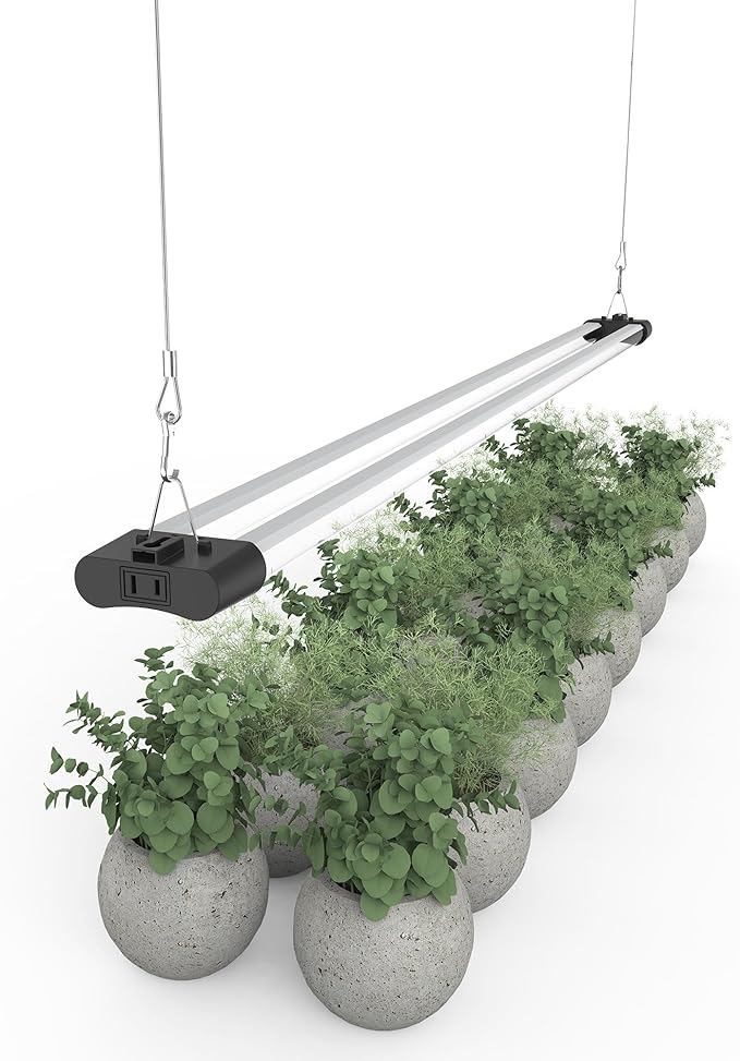 LED Grow Light Full Spectrum Light Linkable 5000K Daylight + 660nm Red Indoor Plant Lighting