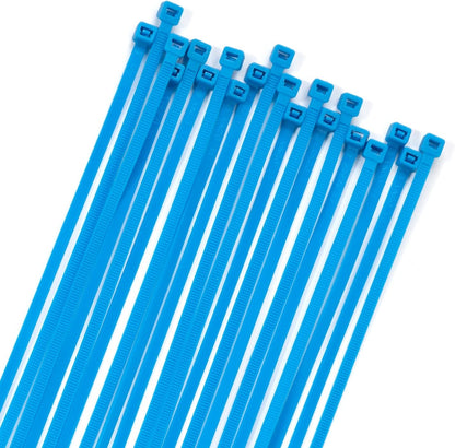 XINGO 100PCS Cable Zip Ties Heavy Duty, Premium Nylon Plastic Wire Ties with 50 Pounds Tensile