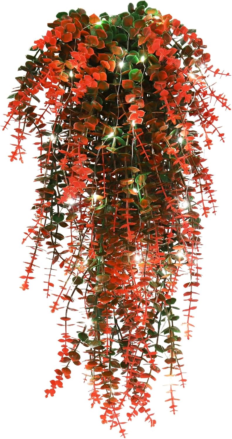 Hanging Decor Faux Plants Outdoor Artificial Hanging Plants Artificial Decor for Outdoors Plants