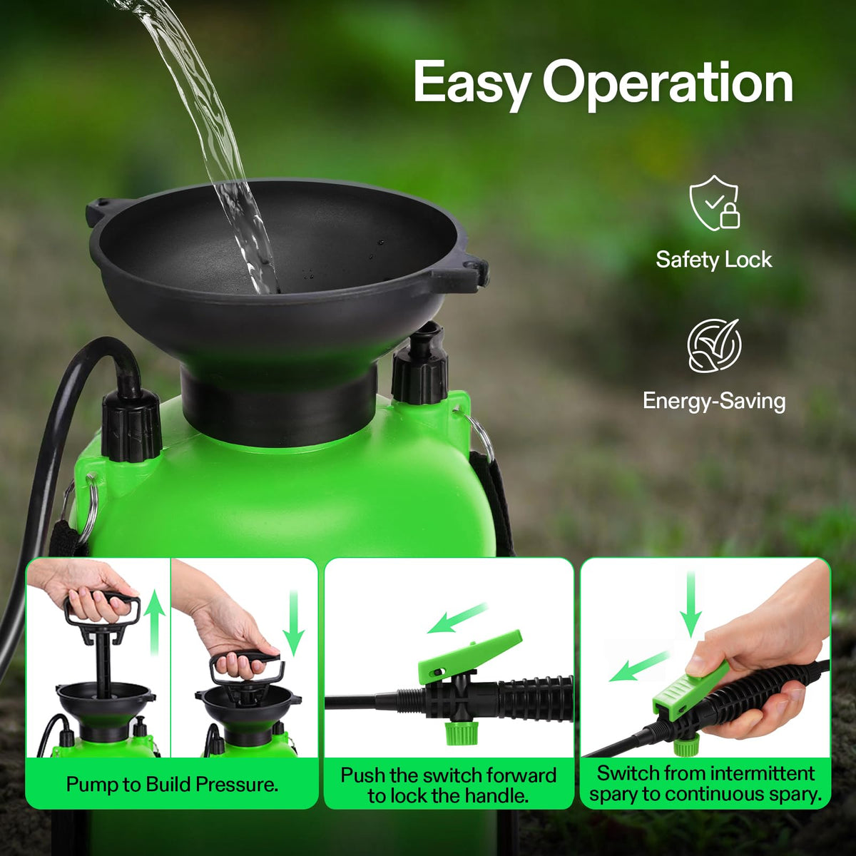 VIVOSUN 1.35-Gallon Pump Pressure Sprayer