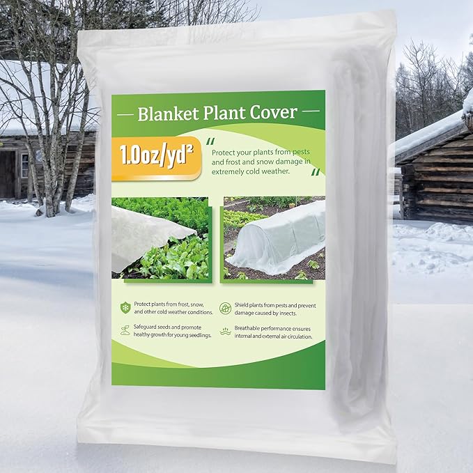 Alphatool Plant Covers Freeze Protection - 10 ft x 30 ft Frost Cloths Blankets for Outdoor Plants