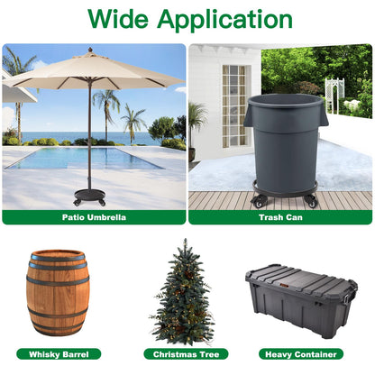AMAGABELI GARDEN & HOME Plant Caddy with Wheels Heavy Duty 13“ 2 Pack Rolling Plant Stand Plant