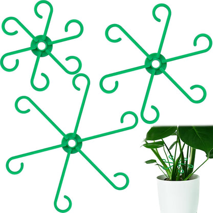 3PCS Plant Stem Support, 3 Sizes Climbing Houseplant Stem Holders, Plastic Reusable Flower Trellis