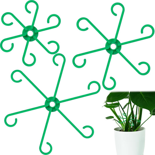 3PCS Plant Stem Support, 3 Sizes Climbing Houseplant Stem Holders, Plastic Reusable Flower Trellis