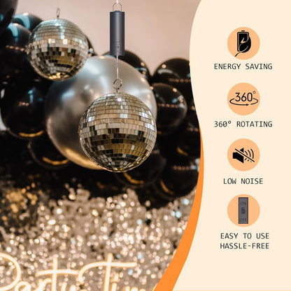Disco Ball Motor Hanging Display Motor Multi-Purposes Rotating Mobile Wind Spinner Motor for Mirror