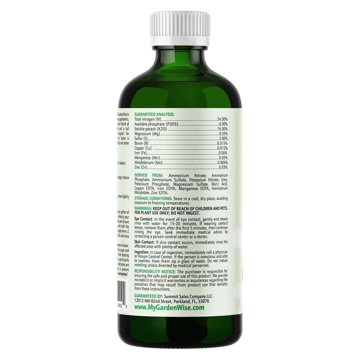 3-1-2 Liquid Fertilizer Concentrate with Micronutrients - Optimal Fiddle Leaf Fig Plant Food, Ideal