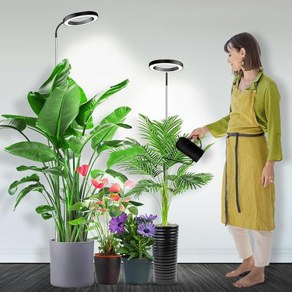 Garpsen Grow Light, Full Spectrum Plant Lights for Indoor Growing with Gooseneck (No Base), 3