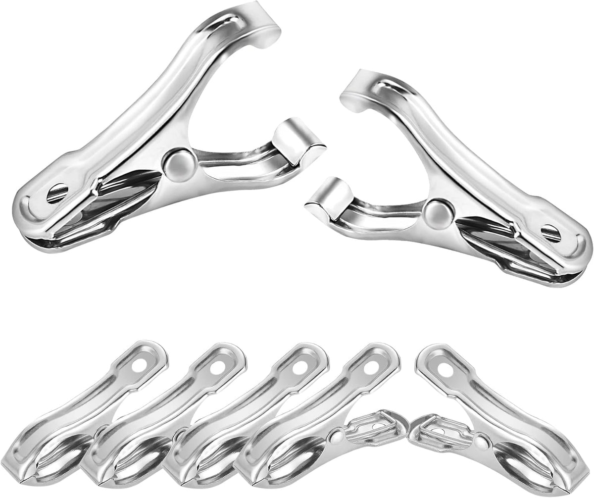 80 Pcs 2inches Gardening Clips for Netting, Metal Clamps Made of Stainless Steel, Have a Strong