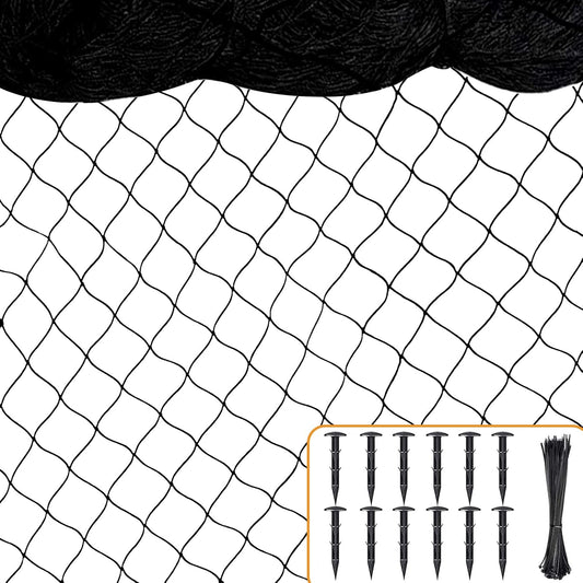 Bird Netting 50ft x 100ft, Heavy Duty Garden Net 1 inch Mesh Nylon Nettings for Chicken Coop Roof