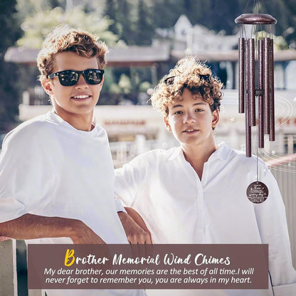 Memorial Gifts for Loss of Brother, 25''Memorial Wind Chimes, Bereavement, Condolence, Remembrance