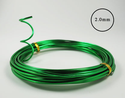 Aluminum Floral/Plant/Bonsai Tree Wire 5-Size Starter Set with Canvas Bag - 1.0mm, 1.5mm, 2.0mm