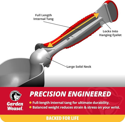 Garden Weasel Potting Scoop - Oversized | Dig and Transport | Planting and Gardening Hand Digging