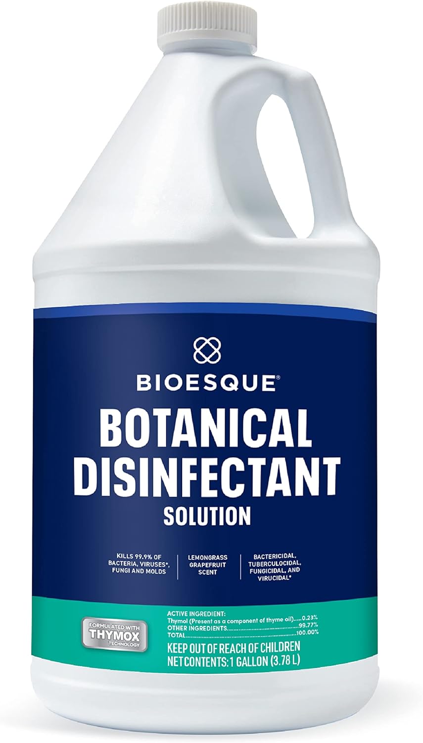 Bioesque Botanical Disinfectant Solution, Heavy Duty Broad-Spectrum Disinfectant, Kills 99.9% of