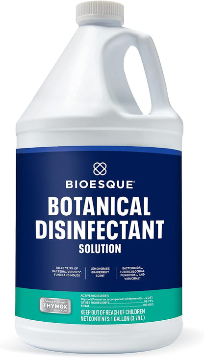 Bioesque Botanical Disinfectant Solution, Heavy Duty Broad-Spectrum Disinfectant, Kills 99.9% of