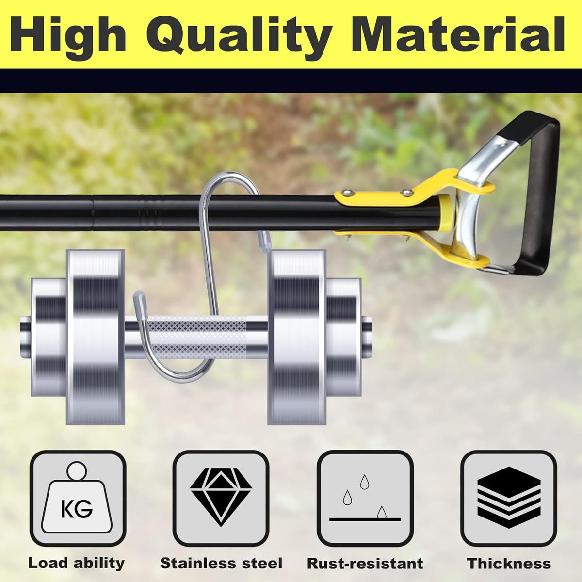 Hoe Garden Tool - Heavy Duty Hula Garden Hoe for Easy Weeding,30-54 Inch Long Handle Stirrup Hoes