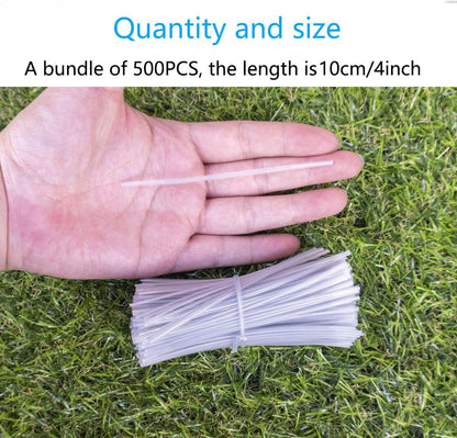Plastic Clear 4" Twist Ties, Reusable Cable Ties,Long Garbage Bag Twist Ties, Trash Bag Coated