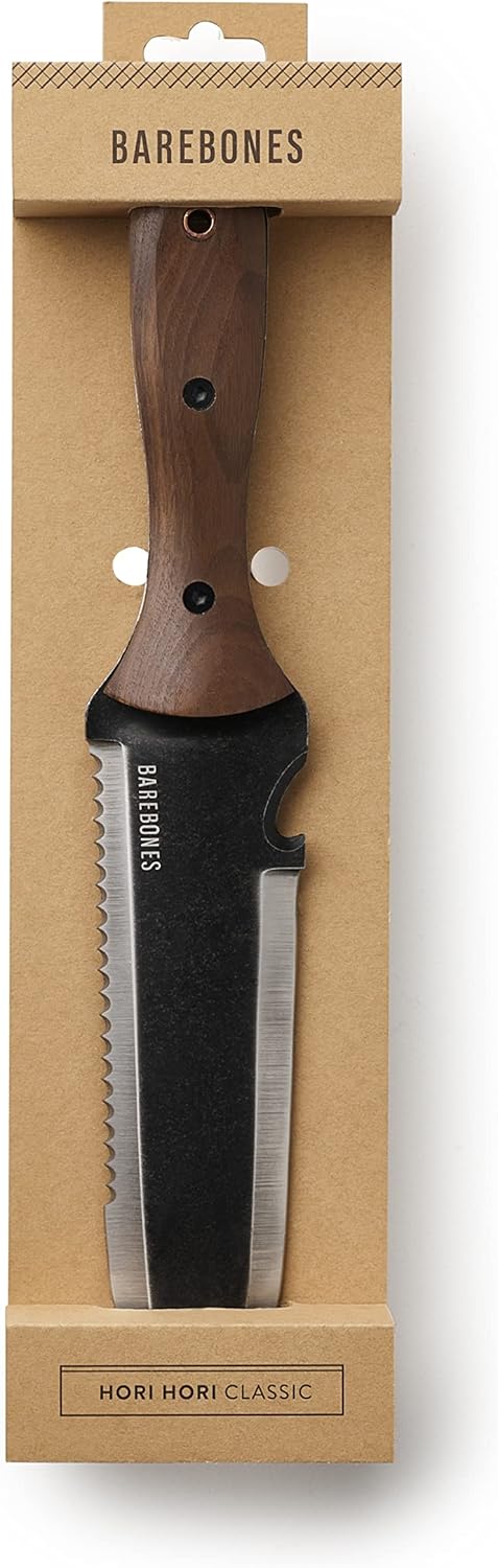 Barebones Hori Hori Classic - Garden Knife - Heat-Tempered Stainless Steel Blade and Walnut Handle