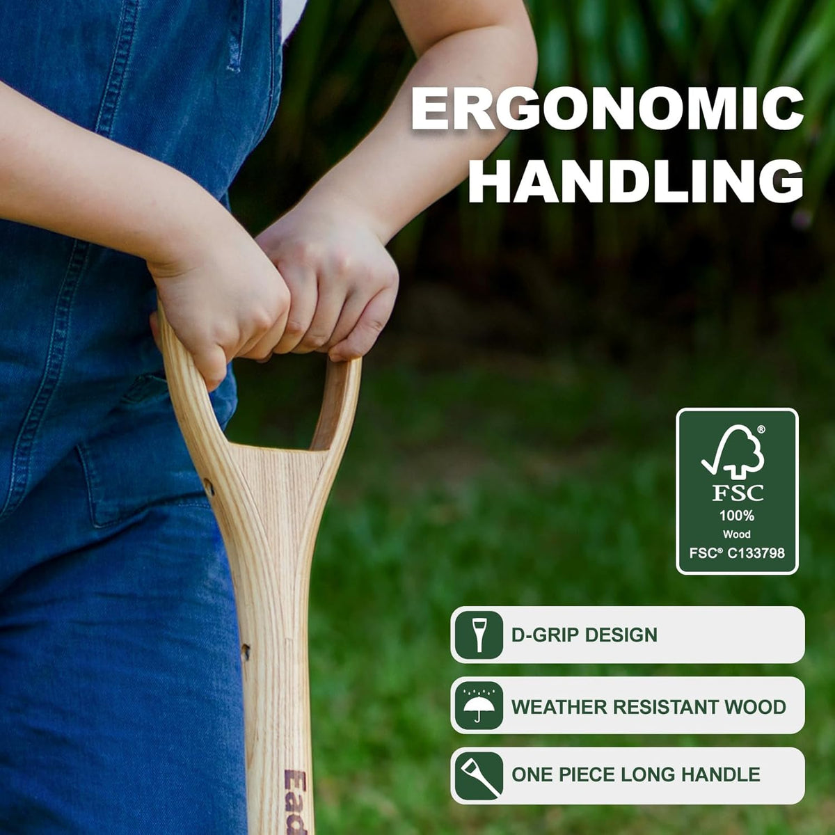 Pitchforks for Gardening Compost Digging Spading Cultivating Aerating Garden Fork Heavy Duty Yard