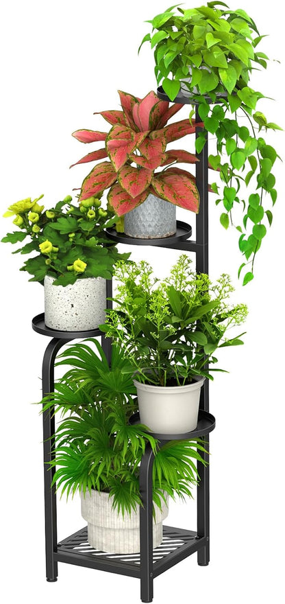 TOSKING 5 Tier Tall Plant Stand Indoor Outdoor, Heavy Duty Corner Shelf for Plants & Decor, Space